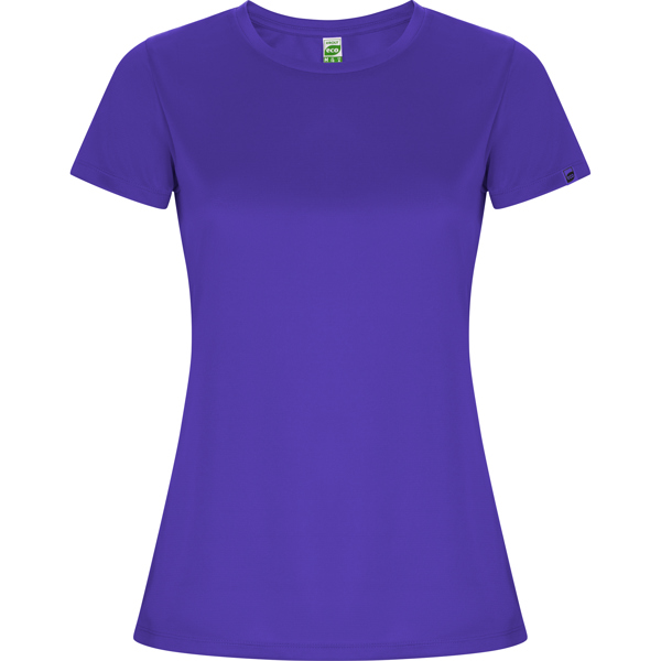 Camiseta técnica manga corta entallada transpirable IMOLA WOMAN de poliéster reciclado y poliéster cuello redondo