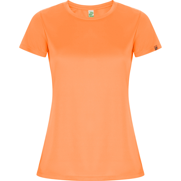Camiseta técnica manga corta entallada transpirable IMOLA WOMAN de poliéster reciclado y poliéster cuello redondo