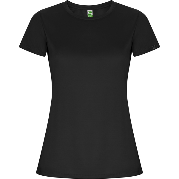 Camiseta técnica manga corta entallada transpirable IMOLA WOMAN de poliéster reciclado y poliéster cuello redondo