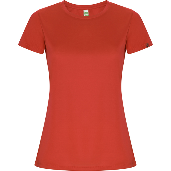 Camiseta técnica manga corta entallada transpirable IMOLA WOMAN de poliéster reciclado y poliéster cuello redondo