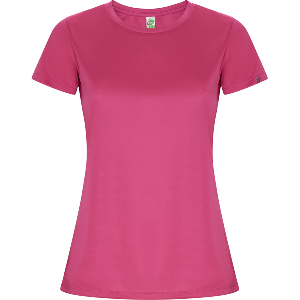Camiseta técnica manga corta entallada transpirable IMOLA WOMAN de poliéster reciclado y poliéster cuello redondo