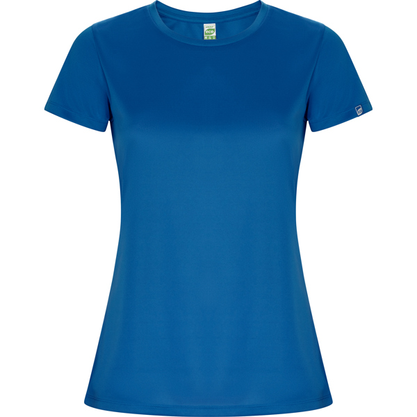 Camiseta técnica manga corta entallada transpirable IMOLA WOMAN de poliéster reciclado y poliéster cuello redondo