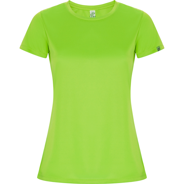 Camiseta técnica manga corta entallada transpirable IMOLA WOMAN de poliéster reciclado y poliéster cuello redondo