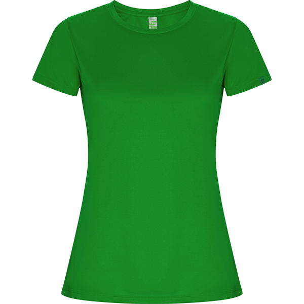 Camiseta técnica manga corta entallada transpirable IMOLA WOMAN de poliéster reciclado y poliéster cuello redondo