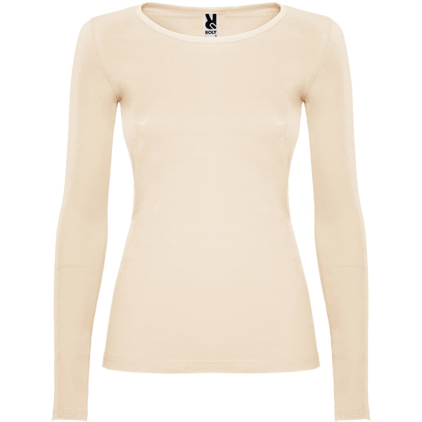 Camiseta de manga larga entallada en cintura EXTREME WOMAN cuello redondo
