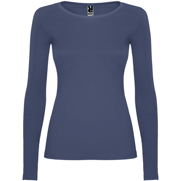 Camiseta de manga larga entallada en cintura EXTREME WOMAN cuello redondo