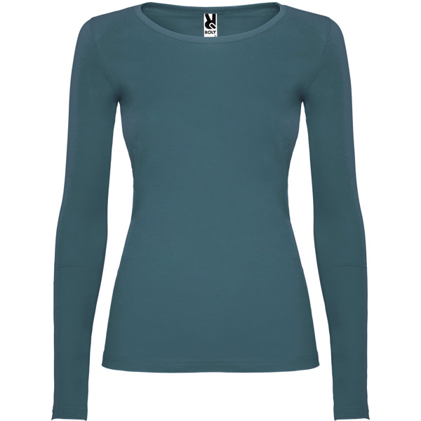 Camiseta de manga larga entallada en cintura EXTREME WOMAN cuello redondo