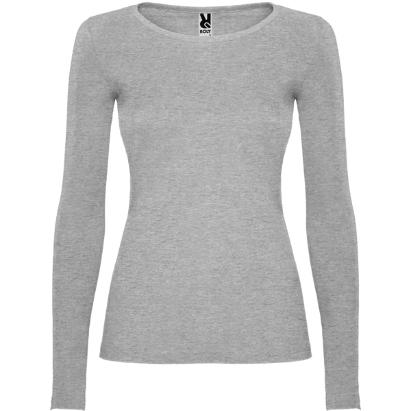 Camiseta de manga larga entallada en cintura EXTREME WOMAN cuello redondo