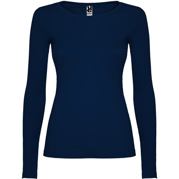 Camiseta de manga larga entallada en cintura EXTREME WOMAN cuello redondo