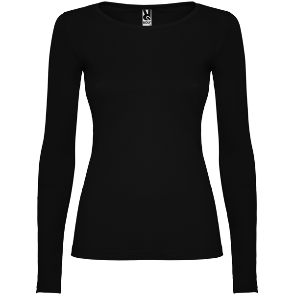 Camiseta de manga larga entallada en cintura EXTREME WOMAN cuello redondo