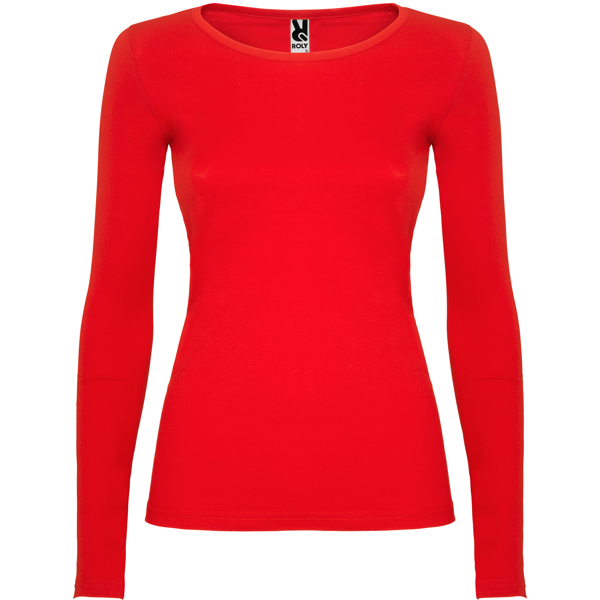Camiseta de manga larga entallada en cintura EXTREME WOMAN cuello redondo