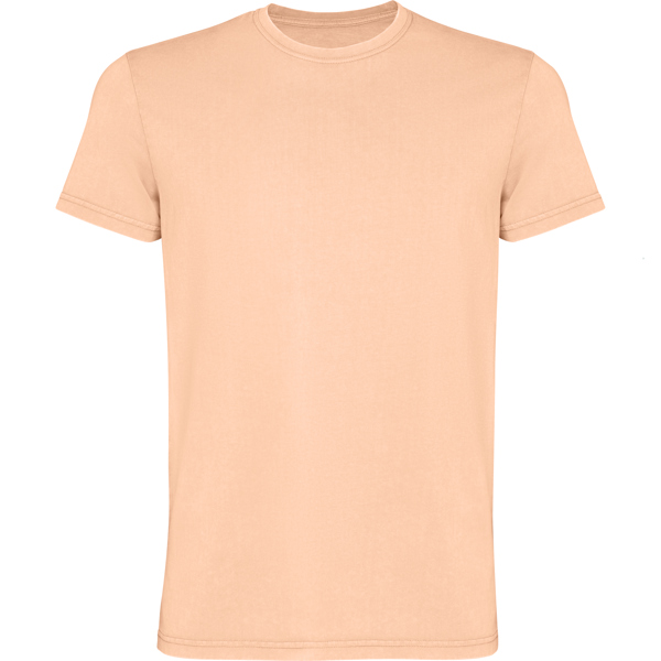 Camiseta man de manga corta en algodón peinado efecto lavado CORGI de algodón cuello redondo