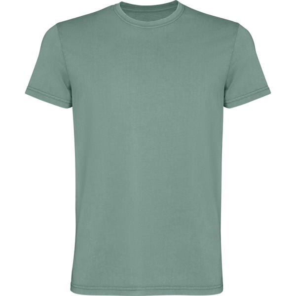 Camiseta man de manga corta en algodón peinado efecto lavado CORGI de algodón cuello redondo