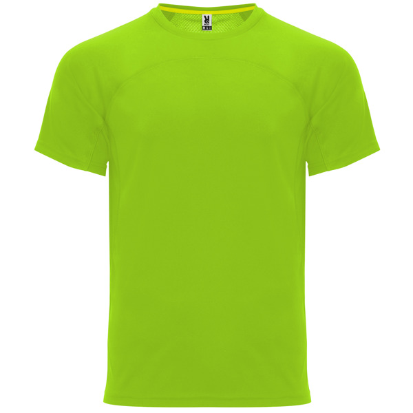 Camiseta técnica manga ranglán unisex transpirable MONACO cuello redondo