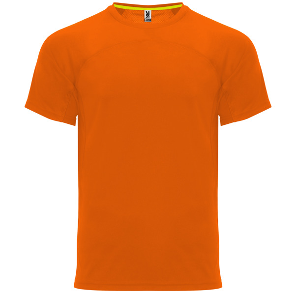 Camiseta técnica manga ranglán unisex transpirable MONACO cuello redondo