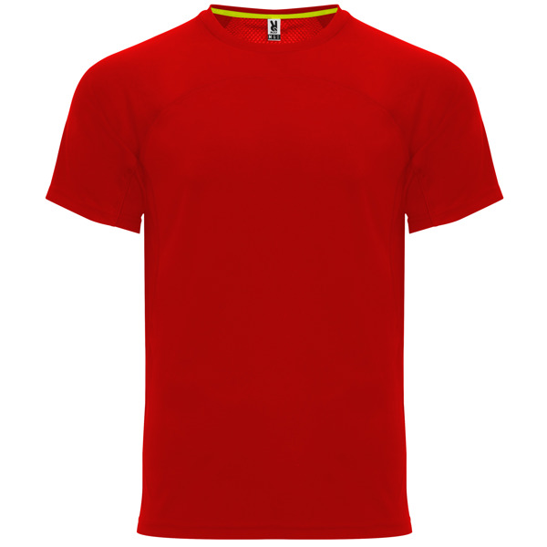 Camiseta técnica manga ranglán unisex transpirable MONACO cuello redondo