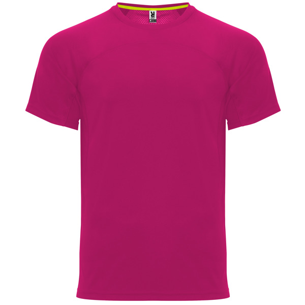 Camiseta técnica manga ranglán unisex transpirable MONACO cuello redondo