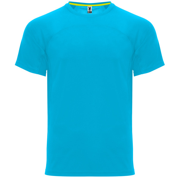 Camiseta técnica manga ranglán unisex transpirable MONACO cuello redondo
