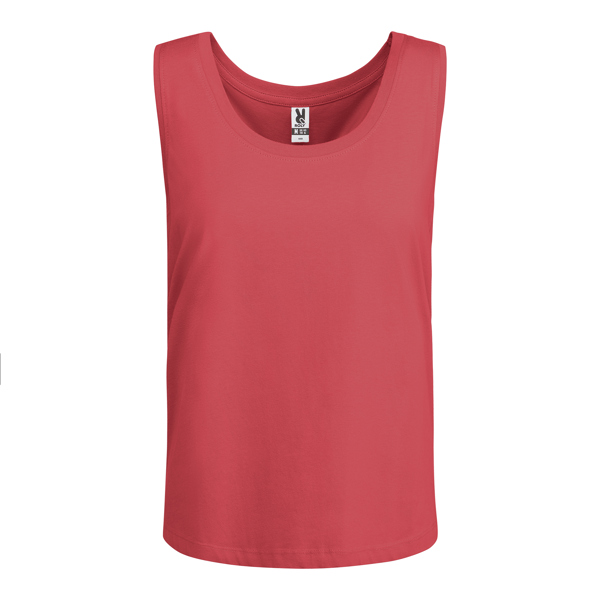 Camiseta de tirantes ancho de corte holgado NARA cuello redondo