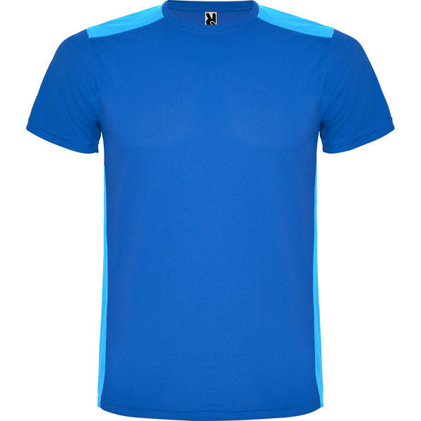Camiseta técnica manga corta unisex transpirable bicolor DETROIT cuello redondo