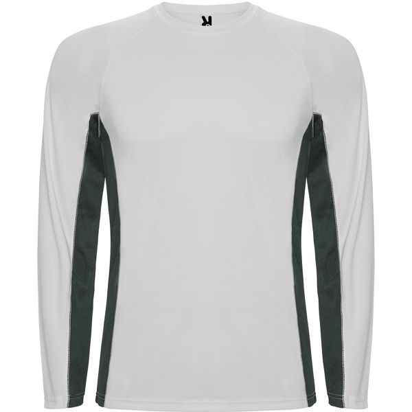 Camiseta técnica combinada SHANGHAI L/S de poliéster manga larga manga ranglán