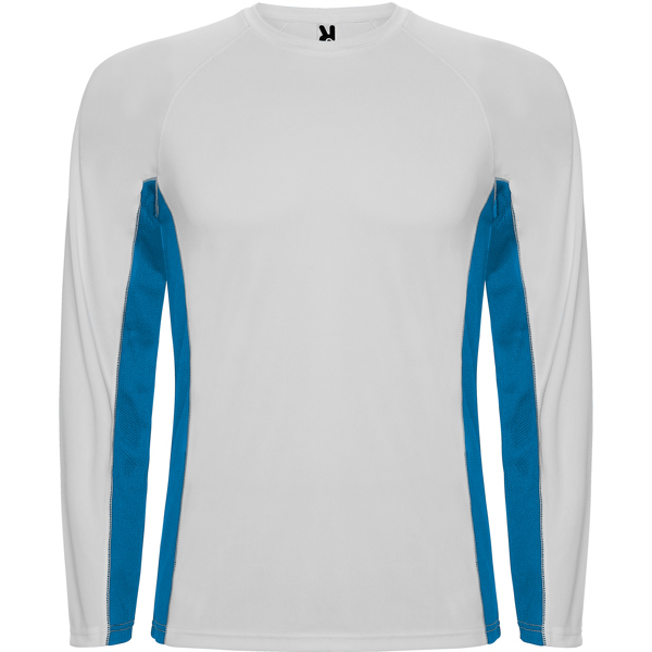 Camiseta técnica combinada SHANGHAI L/S de poliéster manga larga manga ranglán
