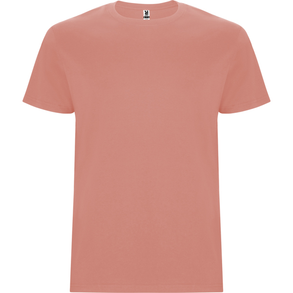Camiseta de manga corta tubular en tallas de adulto y costuras laterales en tallas de niño STAFFORD cuello redondo
