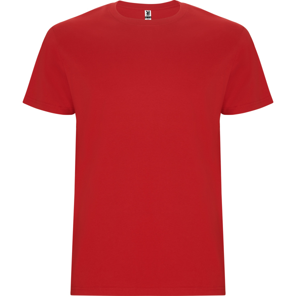 Camiseta de manga corta tubular en tallas de adulto y costuras laterales en tallas de niño STAFFORD cuello redondo