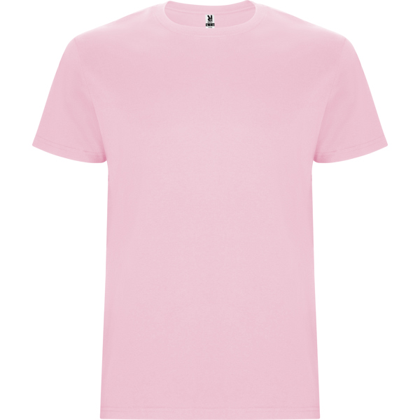Camiseta de manga corta tubular en tallas de adulto y costuras laterales en tallas de niño STAFFORD cuello redondo