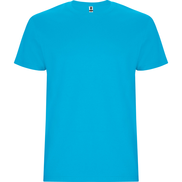 Camiseta de manga corta tubular en tallas de adulto y costuras laterales en tallas de niño STAFFORD cuello redondo