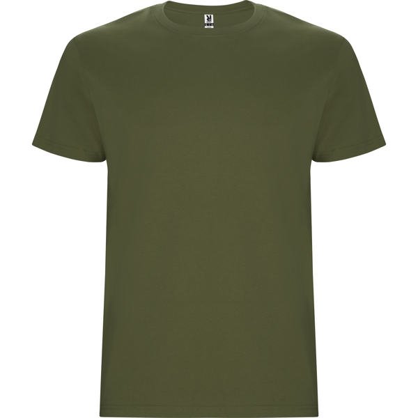 Camiseta de manga corta tubular en tallas de adulto y costuras laterales en tallas de niño STAFFORD cuello redondo