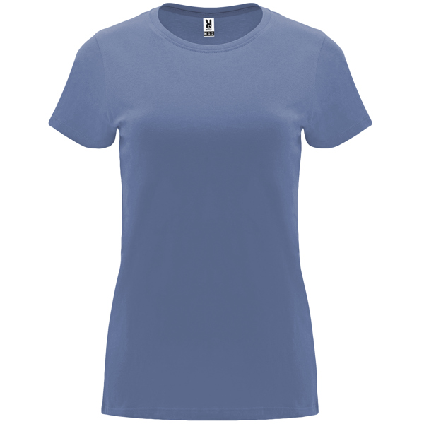 Camiseta de manga corta entallada en cintura CAPRI cuello redondo
