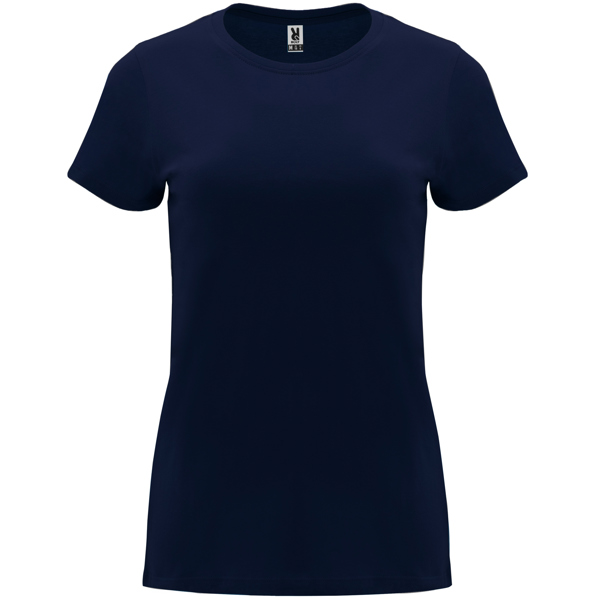 Camiseta de manga corta entallada en cintura CAPRI cuello redondo