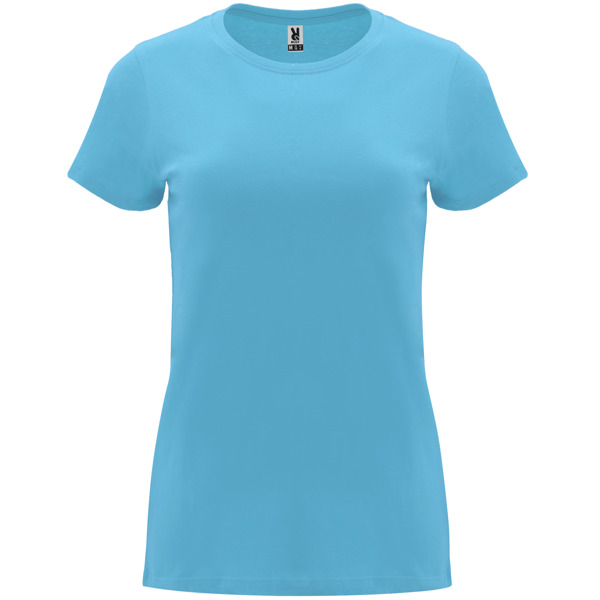 Camiseta de manga corta entallada en cintura CAPRI cuello redondo