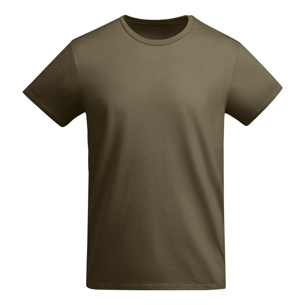 Camiseta de manga corta BREDA de algodón orgánico y algodón cuello redondo
