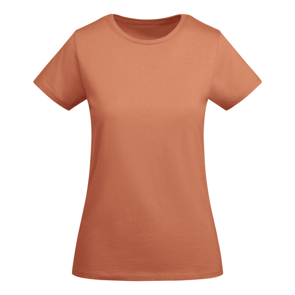 Camiseta de manga corta BREDA WOMAN de algodón orgánico y algodón cuello redondo