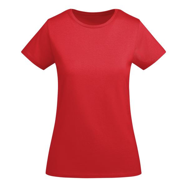 Camiseta de manga corta BREDA WOMAN de algodón orgánico y algodón cuello redondo