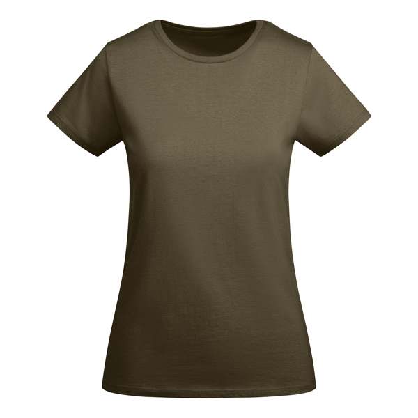Camiseta de manga corta BREDA WOMAN de algodón orgánico y algodón cuello redondo