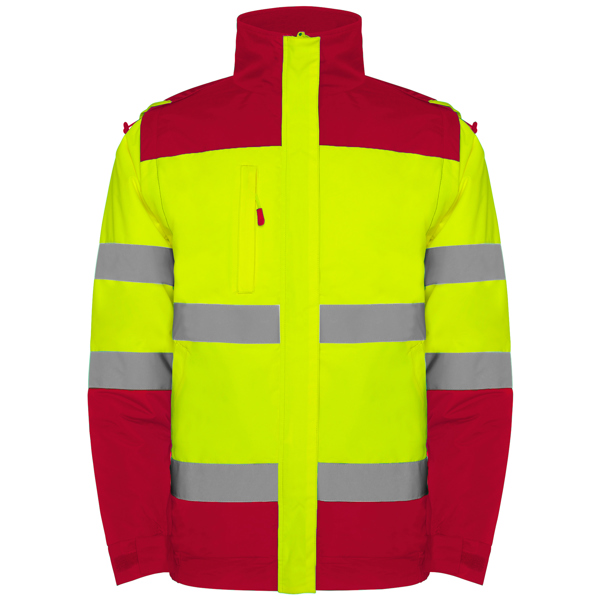 Chaqueta acolchada bicolor de alta visibilidad EPSYLON resistente al agua impermeable