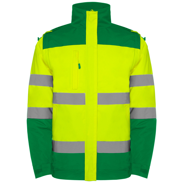 Chaqueta acolchada bicolor de alta visibilidad EPSYLON resistente al agua impermeable