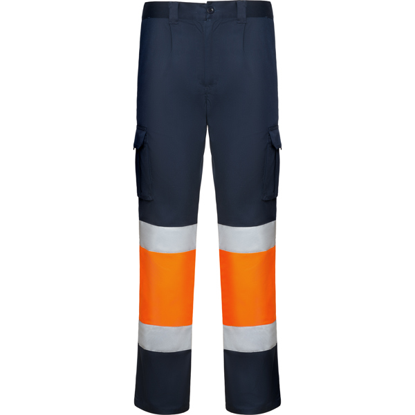 Pantalón largo multibolsillos bicolor de alta visibilidad DAILY STRETCH HV