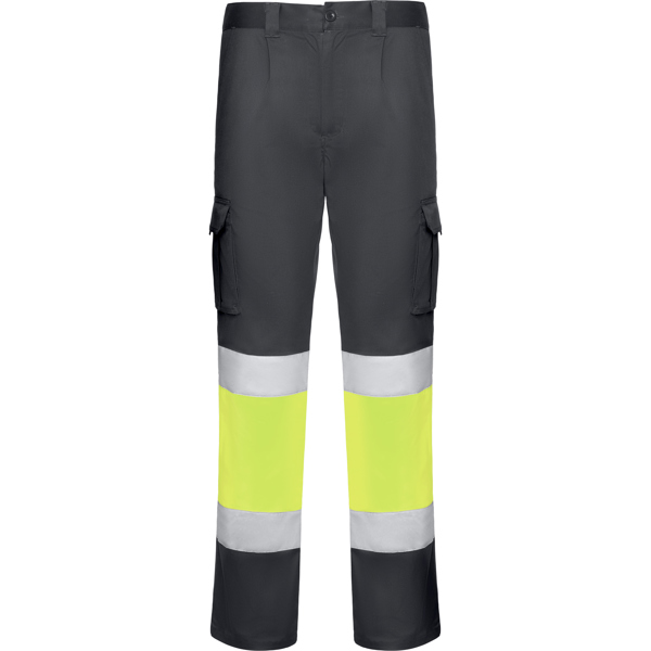 Pantalón largo multibolsillos bicolor de alta visibilidad DAILY STRETCH HV
