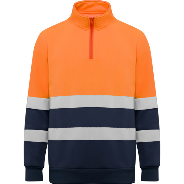 Sudadera media cremallera de alta visibilidad SPICA