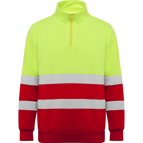 Sudadera media cremallera de alta visibilidad SPICA
