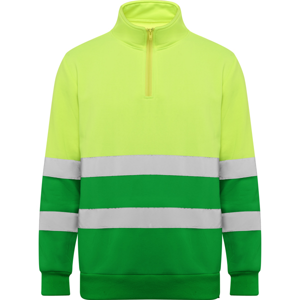 Sudadera media cremallera de alta visibilidad SPICA