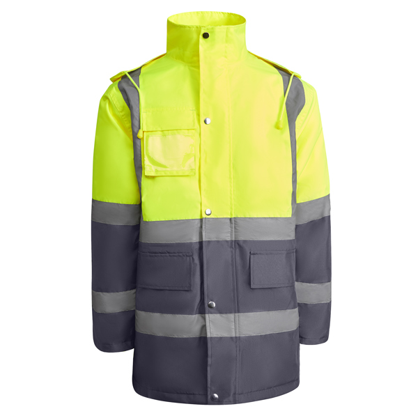 Parka acolchada de alta visibilidad MERAK resistente al agua impermeable