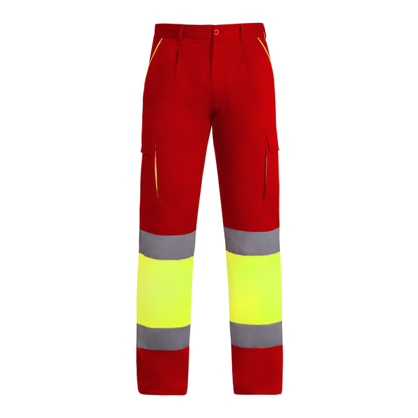 Pantalón largo multibolsillos bicolor de alta visibilidad ENIX polar