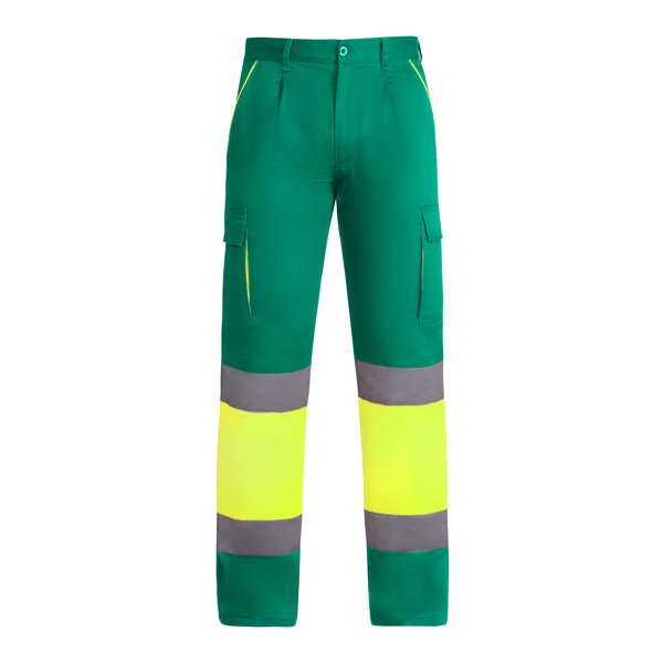 Pantalón largo multibolsillos bicolor de alta visibilidad ENIX polar
