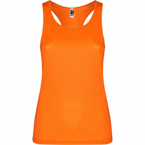 Camiseta técnica de tirantes entallada transpirable SHURA cuello redondo
