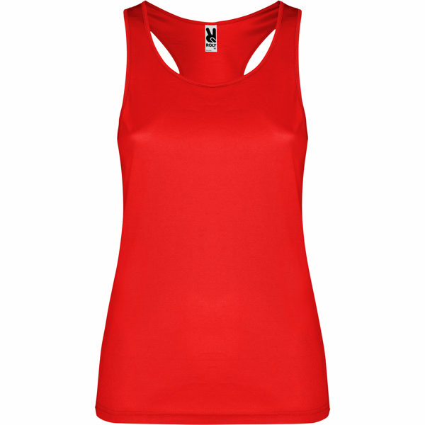 Camiseta técnica de tirantes entallada transpirable SHURA cuello redondo